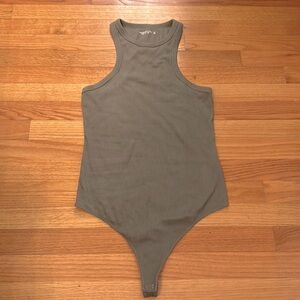 Abercrombie & Fitch Ribbed Tank Top Bodysuit- Large